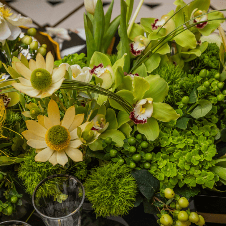 Event Florals in Lush Green in Houston